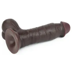 LoveToy SlidingSkin Gode Sliding Skin 15 x 4.8 cm Marron